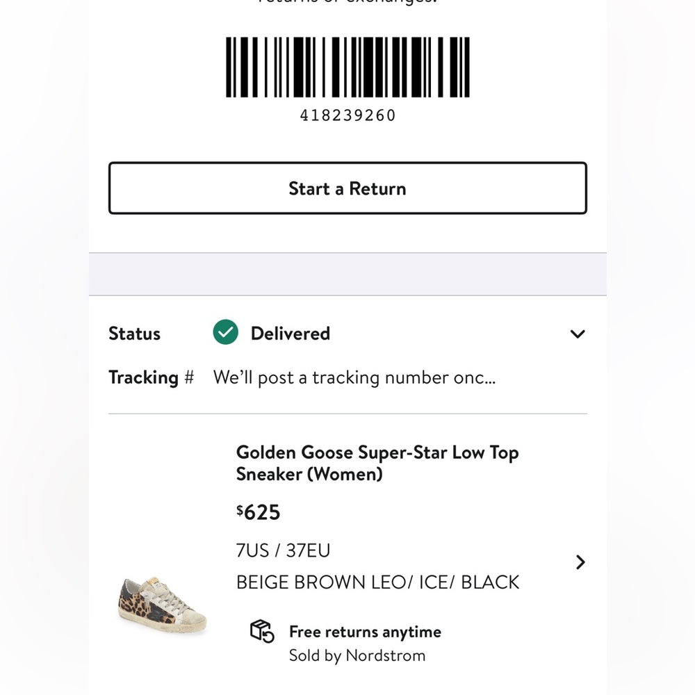 Authentic Golden Goose super star low top leopard sneaker size 37/7 - Picture 7 of 7
